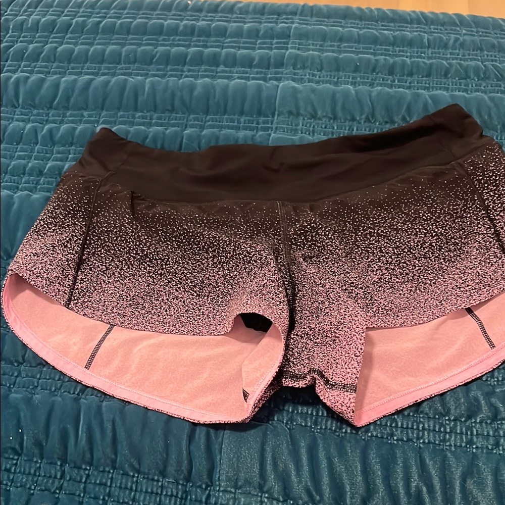 lululemon athletica Pink and Black Women's Shorts